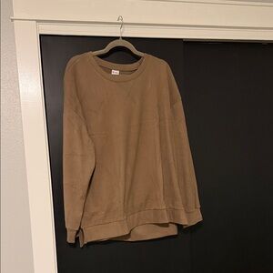 Casual Tan Sweatshirt for Women